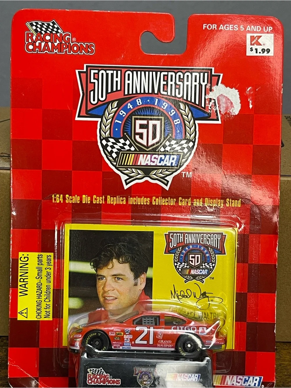 Racing Champions NASCAR #21 Red Die-Cast Collectible Car - 50th Anniversary